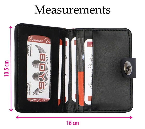 Mini Smart Botton Wallet Plus Card Holder