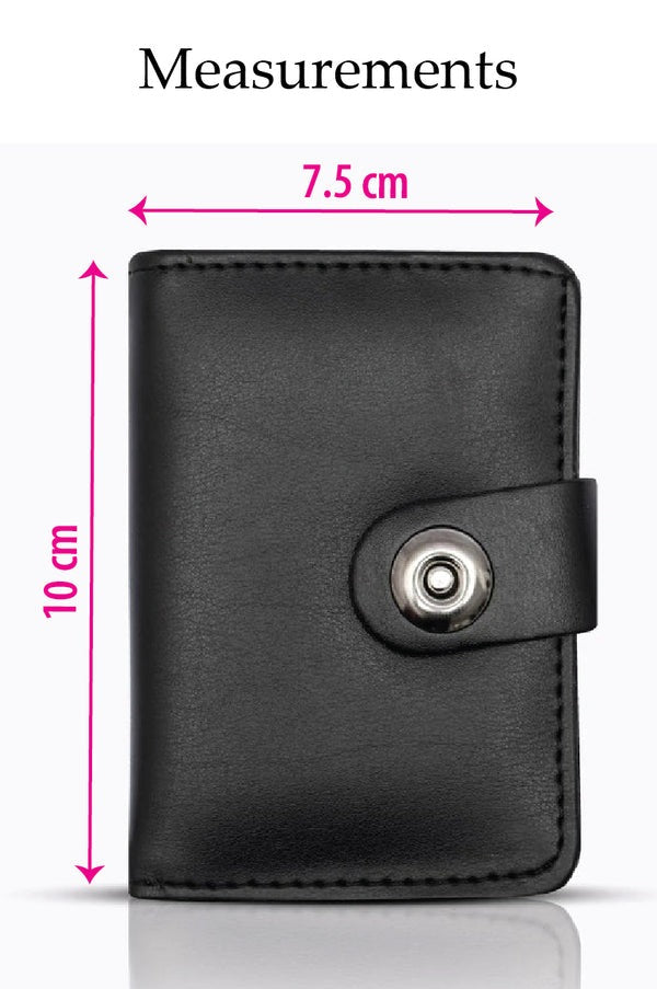 Mini Smart Botton Wallet Plus Card Holder